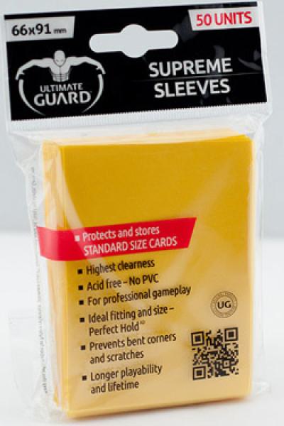 Hüllen: Ultimate Guard - 50er Standard - Yellow