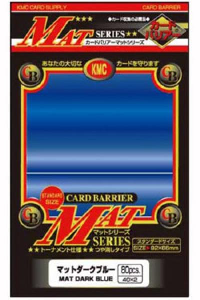 Hüllen: KMC - 80er - Card Barrier Mat Matt Dunkel Blau