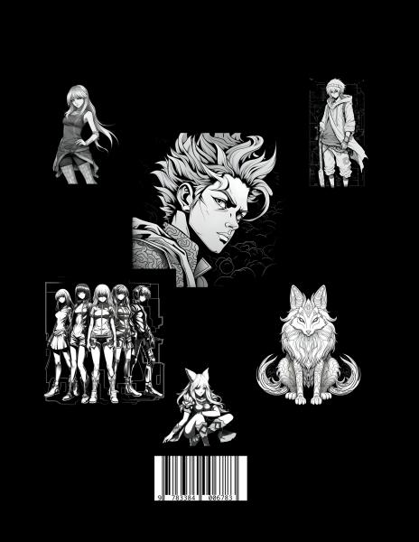 Manga: Black Manga Malbuch. (Hardcover)