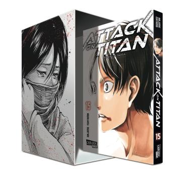 Manga: Attack on Titan, Band 15 im Sammelschuber mit Extra