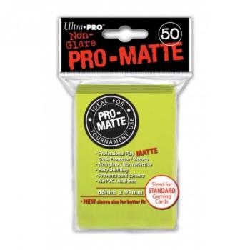 Hüllen: Ultra Pro - 50er Standard - Matte - Bright Yellow