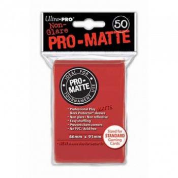 Hüllen: Ultra Pro - 50er Standard - Matte - Red