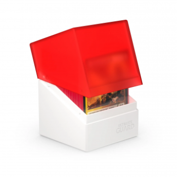 Deckbox: Ultimate Guard Premium Protection 100+ white-red