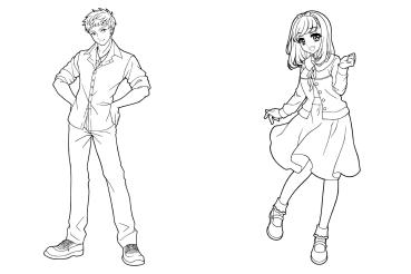 Manga: Extra dickes Manga-Malbuch mit Stickern zum Kreativsein und Entspannen für alle Manga-Fans!
