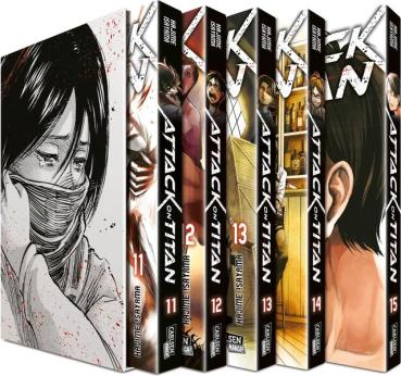 Manga: Attack on Titan, Bände 11-15 im Sammelschuber mit Extra