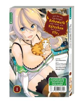 Manga: Ich bin ein mächtiger Behemoth und lebe als Kätzchen bei einer Elfe Double Pack 01 & 02 mit Acryl-Standee