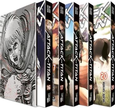 Manga: Attack on Titan, Bände 16-20 im Sammelschuber mit Extra