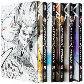 Manga: Attack on Titan, Bände 21-25 im Sammelschuber mit Extra