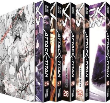 Manga: Attack on Titan, Bände 26-30 im Sammelschuber mit Extra