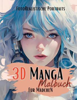 Manga: 3D Manga Malbuch für Mädchen