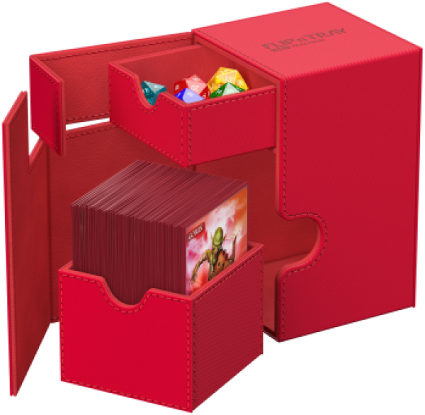 Deckbox: Ultimate Guard - Flip'n'Tray - red