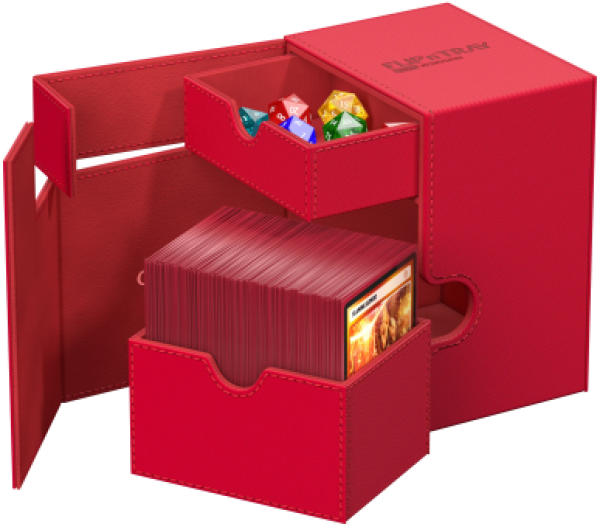 Deckbox: Ultimate Guard - Flip'n'Tray - 133+  red
