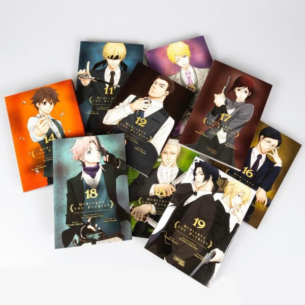 Manga: Moriarty the Patriot, Band 11-19 im Sammelschuber mit Extra
