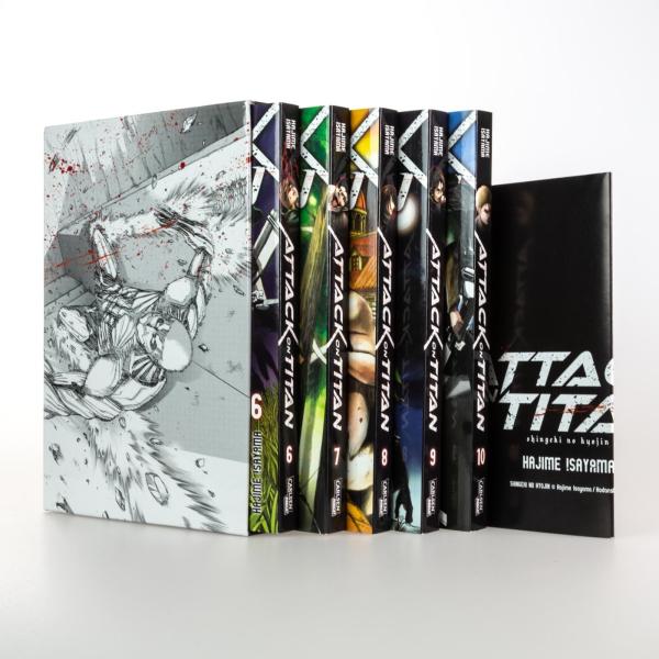 Manga: Attack on Titan, Bände 6-10 im Sammelschuber mit Extra