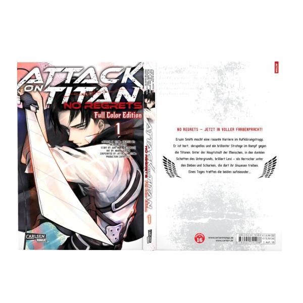 Manga: Attack On Titan - No Regrets Full Colour Edition 1