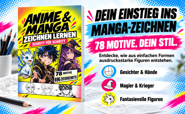 Manga: Anime & Manga zeichnen lernen - Schritt für Schritt zu deinen eigenen Figuren