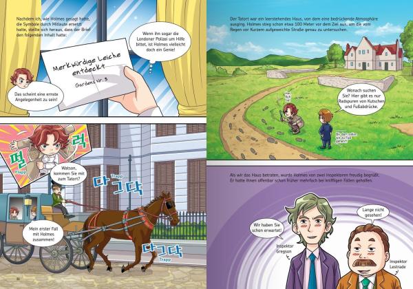 Manga: Manhwa für Kids: Sherlock Holmes (Band 1) - Eine Studie in Scharlachrot