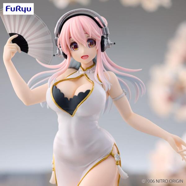 Merch: Figur: Super Sonico Trio-Try-iT PVC Statue White China Dress Ver.