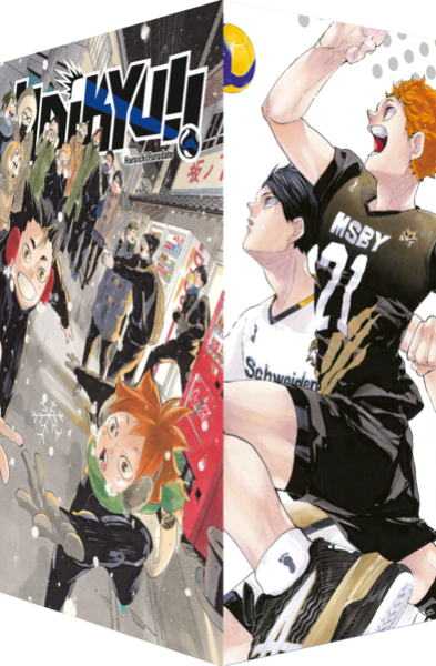 Manga: Haikyu!! Sammelbox 5 – Band 45 mit Sammelschuber