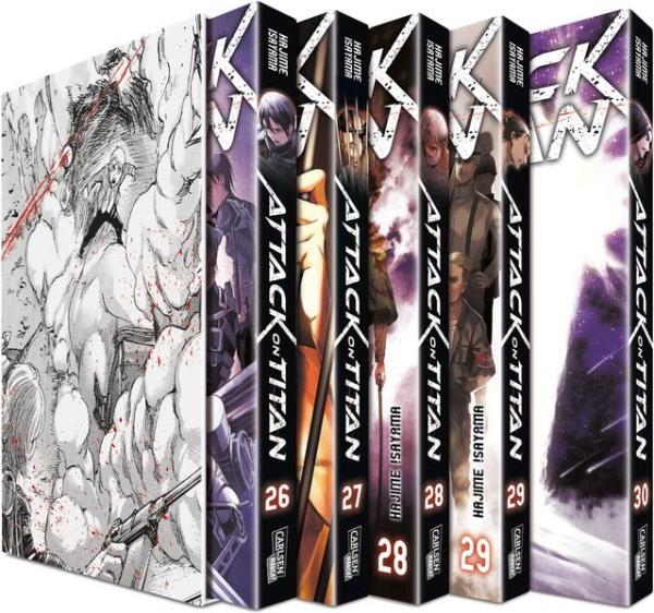 Manga: Attack on Titan, Bände 26-30 im Sammelschuber mit Extra